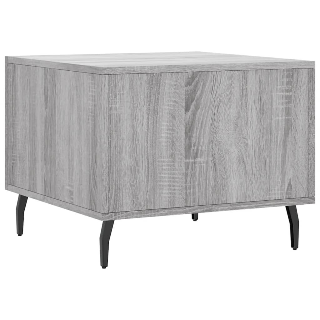 vidaXL Τραπεζάκι Σαλονιού Γκρι Sonoma 50x50x40 εκ. Επεξεργασμένο Ξύλο