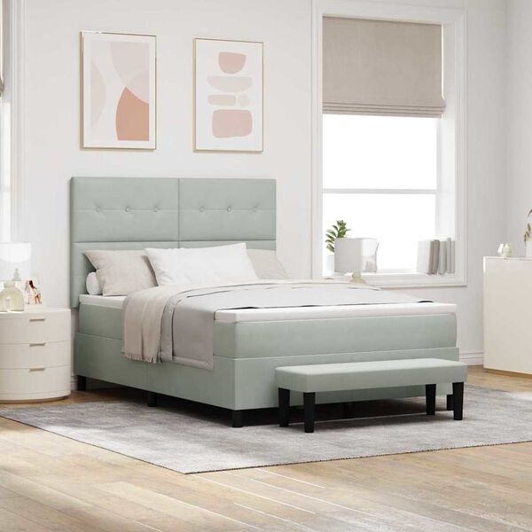 vidaXL &Kappa;&rho;&epsilon;&beta;ά&tau;&iota; &mu;&epsilon; &epsilon;&lambda;&alpha;&tau;ή&rho;&iota;&alpha; &mu;&epsilon; &sigma;&tau;&rho;ώ&mu;&alpha; &Alpha;&nu;&omicron;&iota;&chi;&tau;ό &gamma;&kappa;&rho;&iota; 140 x 190 cm &Beta;&epsilon;&lambda;&omicron;ύ&delta;&omicron;