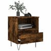 vidaXL Κομοδίνο Καπνιστή Δρυς 40 x 35 x 50 εκ. από Επεξεργ. Ξύλο