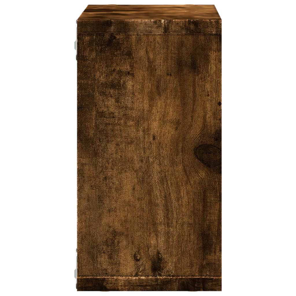 vidaXL Ντουλάπι Τοίχου Καπνιστή Δρυς 60x16x30 εκ. Επεξεργασμένο Ξύλο