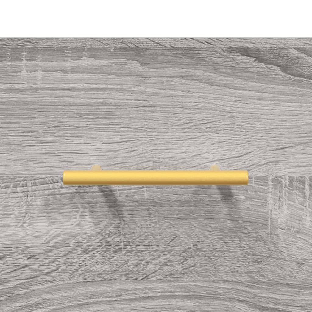 vidaXL Κομοδίνα 2 τεμ. Γκρι Sonoma 40 x 35 x 47,5 εκ. Επεξεργ. Ξύλο