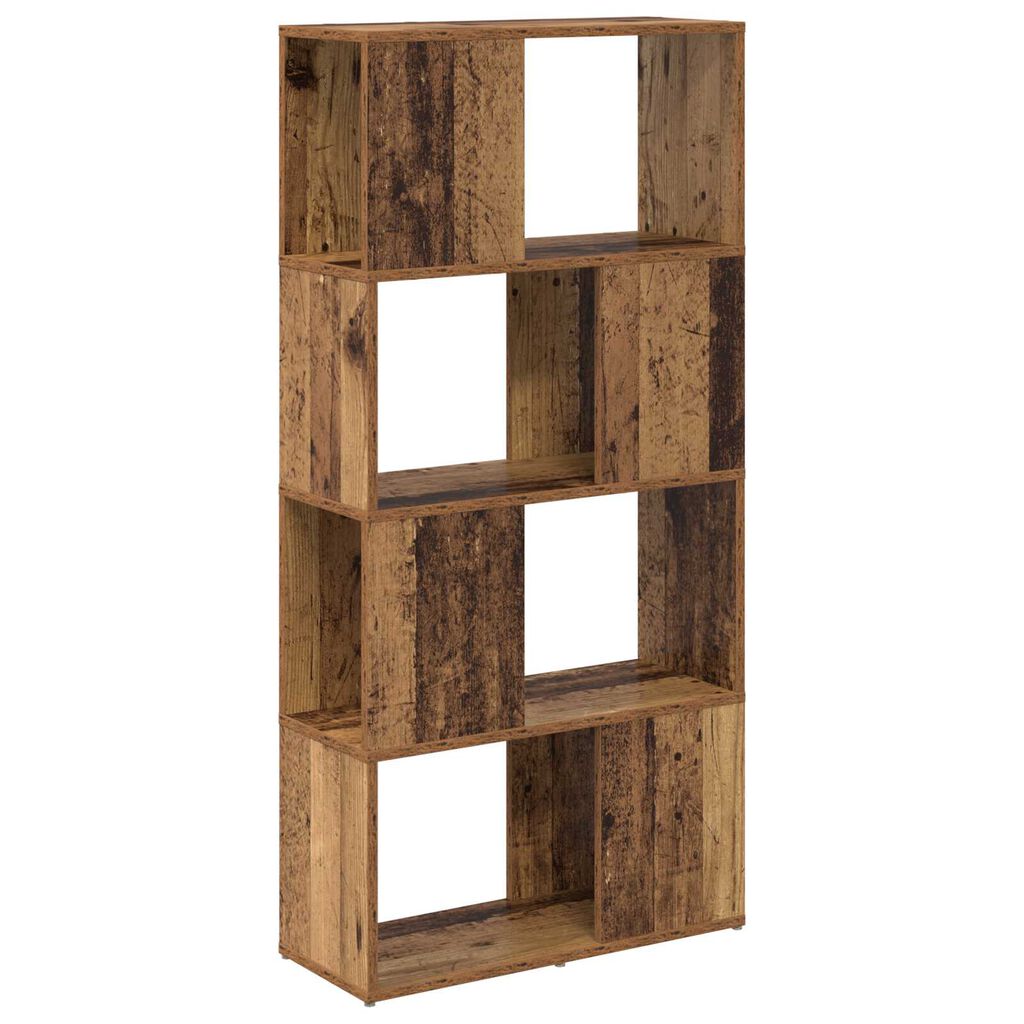 vidaXL Μονάδα Αποθήκευσης Παλαιό ξύλο MDF 60 x 24 x 124 εκ.