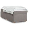 vidaXL &Kappa;&rho;&epsilon;&beta;ά&tau;&iota; Boxspring &mu;&epsilon; &Sigma;&tau;&rho;ώ&mu;&alpha; Taupe 100 x 200 &epsilon;&kappa;. &Upsilon;&phi;&alpha;&sigma;&mu;ά&tau;&iota;&nu;&omicron;