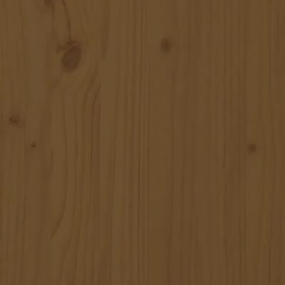 vidaXL Κεφαλάρι Κρεβατιού Μελί 125,5 x 4 x 100 εκ. Μασίφ Ξύλο Πεύκου