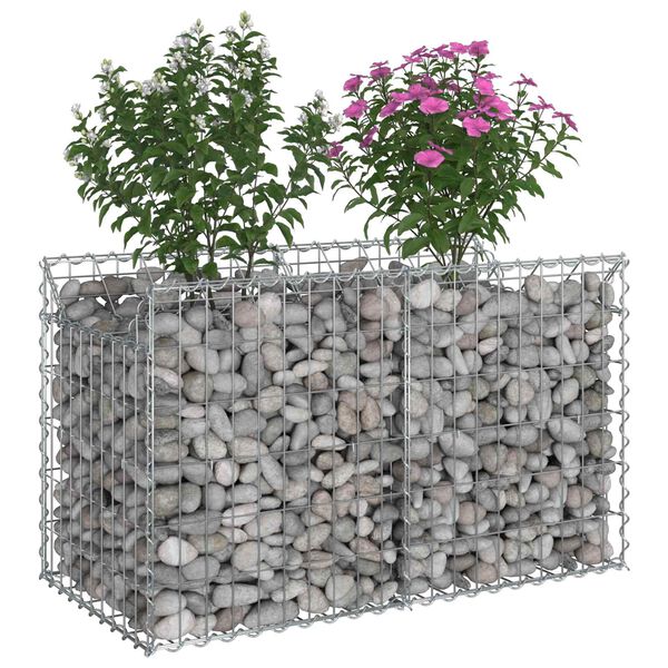 vidaXL &Alpha;&nu;&alpha;&sigma;&eta;&kappa;&omega;&mu;έ&nu;&omicron; &kappa;&rho;&epsilon;&beta;ά&tau;&iota; gabion &Alpha;&sigma;&eta;&mu;ί 100 x 50 x 60 &epsilon;&kappa;