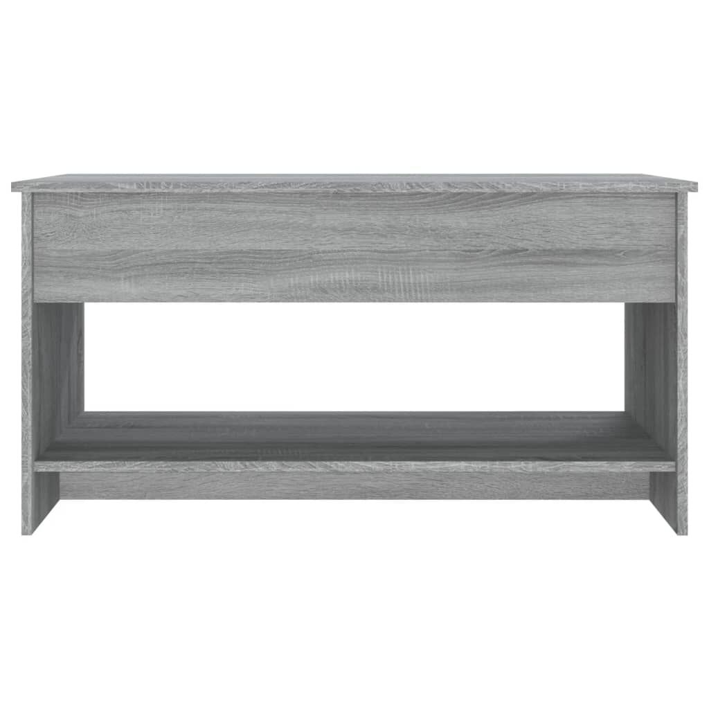 vidaXL Τραπεζάκι Σαλονιού Γκρι Sonoma102x50x52,5 εκ.Επεξεργασμένο Ξύλο