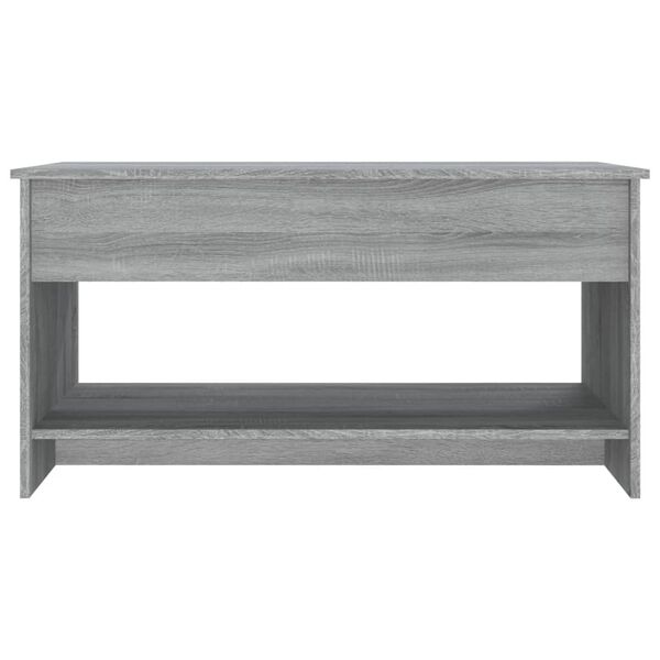 vidaXL Τραπεζάκι Σαλονιού Γκρι Sonoma102x50x52,5 εκ.Επεξεργασμένο Ξύλο