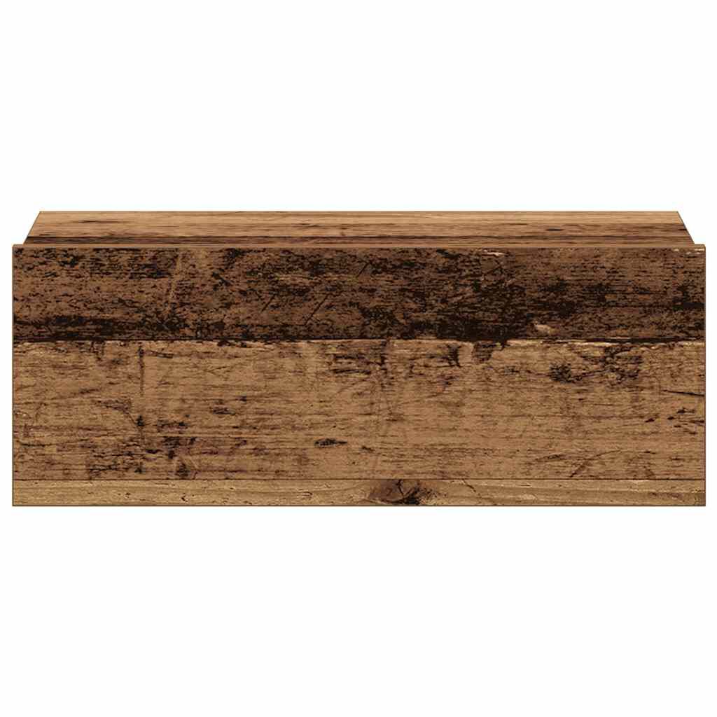 vidaXL Πλωτό κομοδίνο Παλιό ξύλο 40x32x15 cm Κατασκευασμένο ξύλο