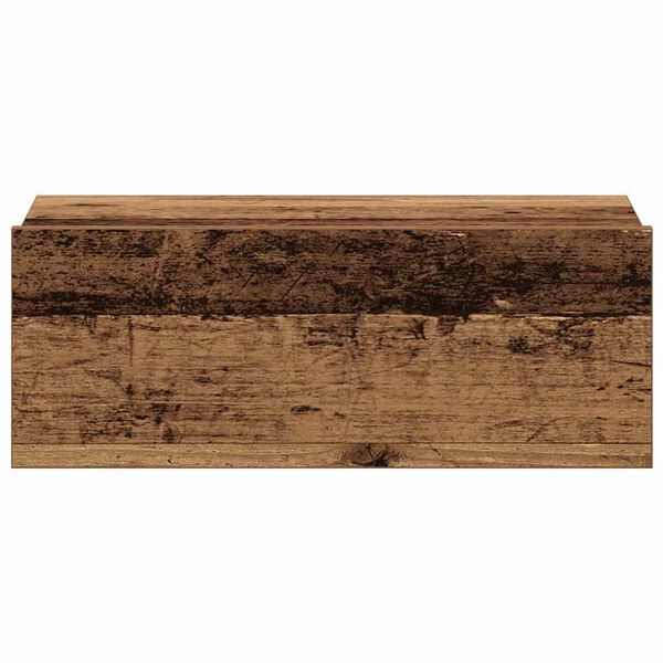 vidaXL Πλωτό κομοδίνο Παλιό ξύλο 40x32x15 cm Κατασκευασμένο ξύλο