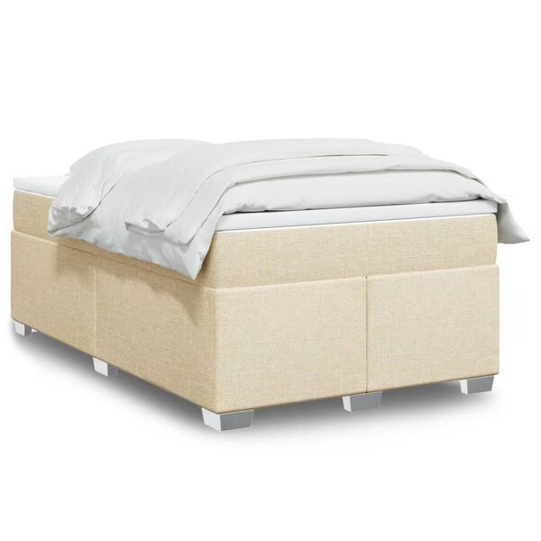 vidaXL &Kappa;&rho;&epsilon;&beta;ά&tau;&iota; Boxspring &mu;&epsilon; &Sigma;&tau;&rho;ώ&mu;&alpha; &Kappa;&rho;&epsilon;&mu; 120x200 &epsilon;&kappa;. &Upsilon;&phi;&alpha;&sigma;&mu;ά&tau;&iota;&nu;&omicron;