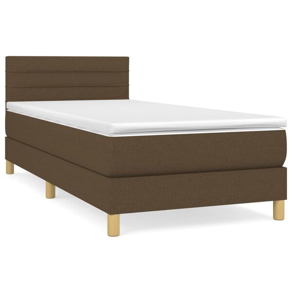 vidaXL &Kappa;&rho;&epsilon;&beta;ά&tau;&iota; Boxspring &mu;&epsilon; &Sigma;&tau;&rho;ώ&mu;&alpha; &Sigma;&kappa;&omicron;ύ&rho;&omicron; &Kappa;&alpha;&phi;έ 90x190 &epsilon;&kappa;. &Upsilon;&phi;&alpha;&sigma;&mu;ά&tau;&iota;&nu;&omicron;