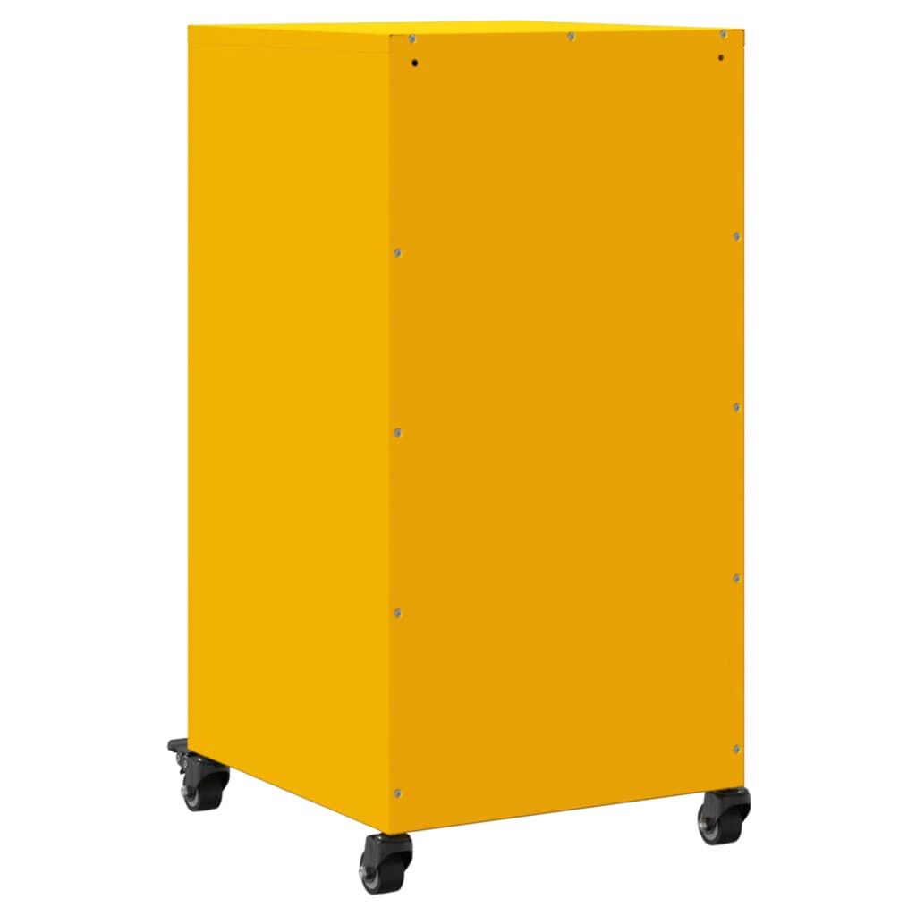vidaXL Ντουλάπι Μουσταρδί 36x39x72 εκ. από Ατσάλι