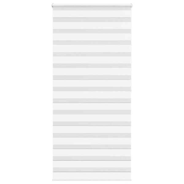 vidaXL Ζέβρα τυφλή Λευκό Πλάτος υφάσματος 100,9 εκ. Πολυεστέρας