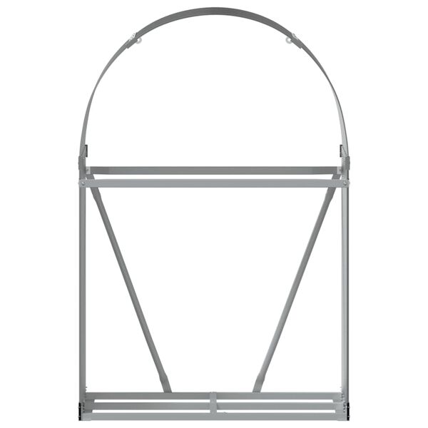 vidaXL Ξυλοθήκη Ανθρακί 80x45x120 εκ. από Γαλβανισμένο Ατσάλι