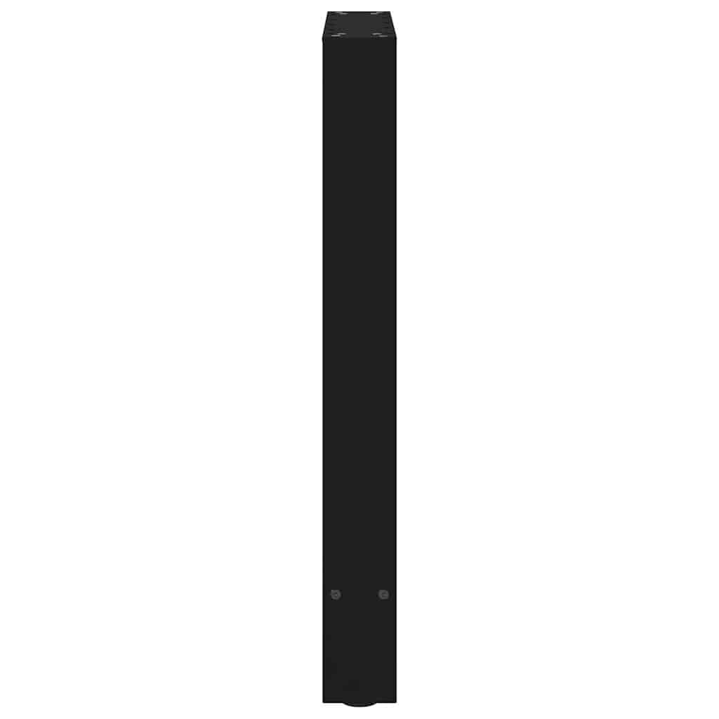 vidaXL Πόδια Τραπεζαρίας 2 τεμ. Μαύρα 60x(72-73) εκ. Ατσάλι