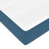 vidaXL Οθωμανικό κρεβάτι με στρώμα Σκούρο μπλε 120x200cm Velvet