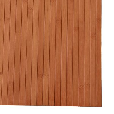 vidaXL Χαλί Ορθογώνιο Καφέ 80 x 400 εκ. Μπαμπού