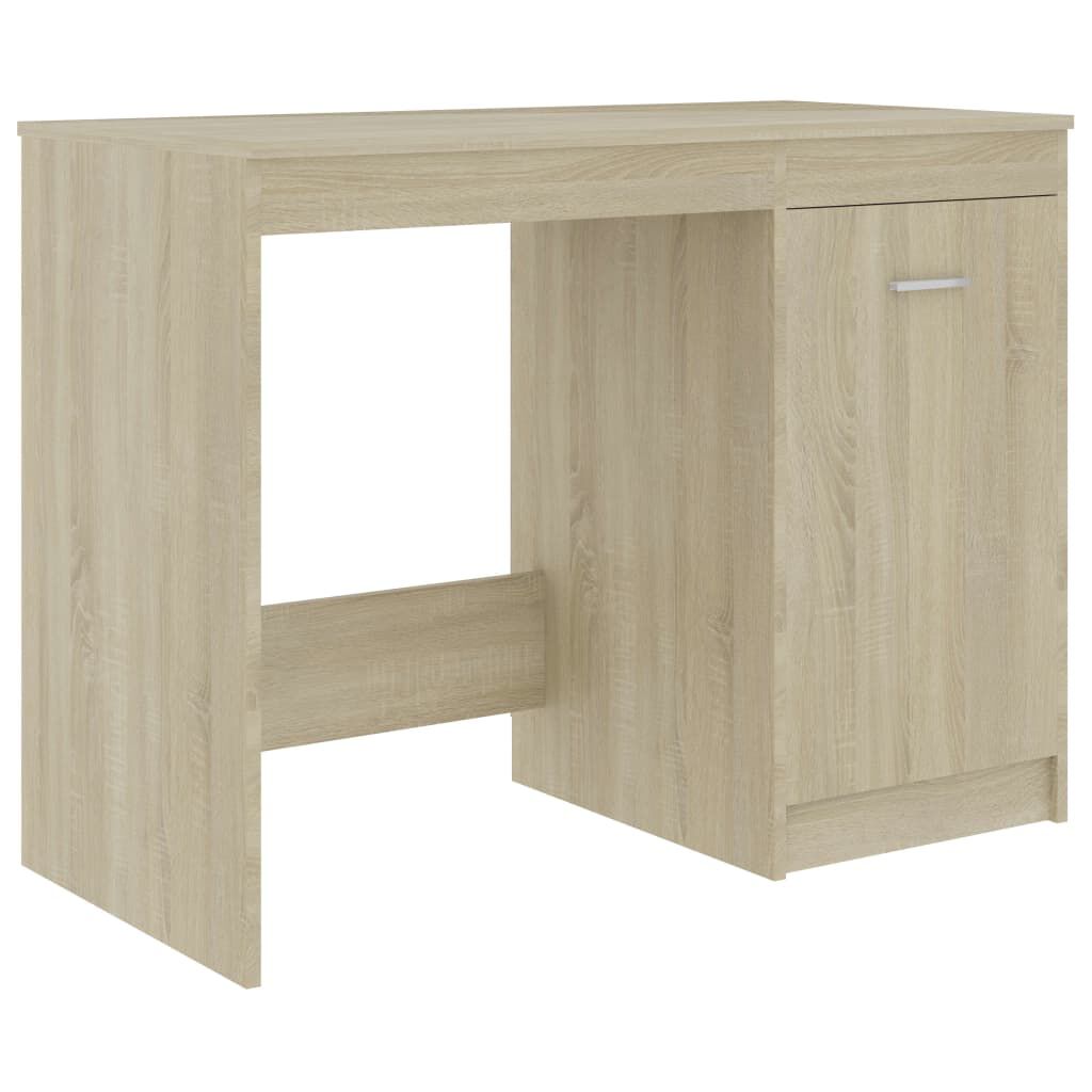 vidaXL Γραφείο Χρώμα Sonoma Δρυς 140 x 50 x 76 εκ. από Επεξ. Ξύλο