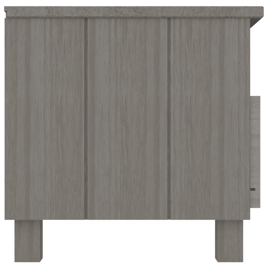 vidaXL Έπιπλο Τηλεόρασης HAMAR Αν. Γκρι 106x40x40εκ. Μασίφ Ξύλο Πεύκου