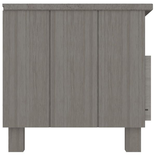 vidaXL Έπιπλο Τηλεόρασης HAMAR Αν. Γκρι 106x40x40εκ. Μασίφ Ξύλο Πεύκου