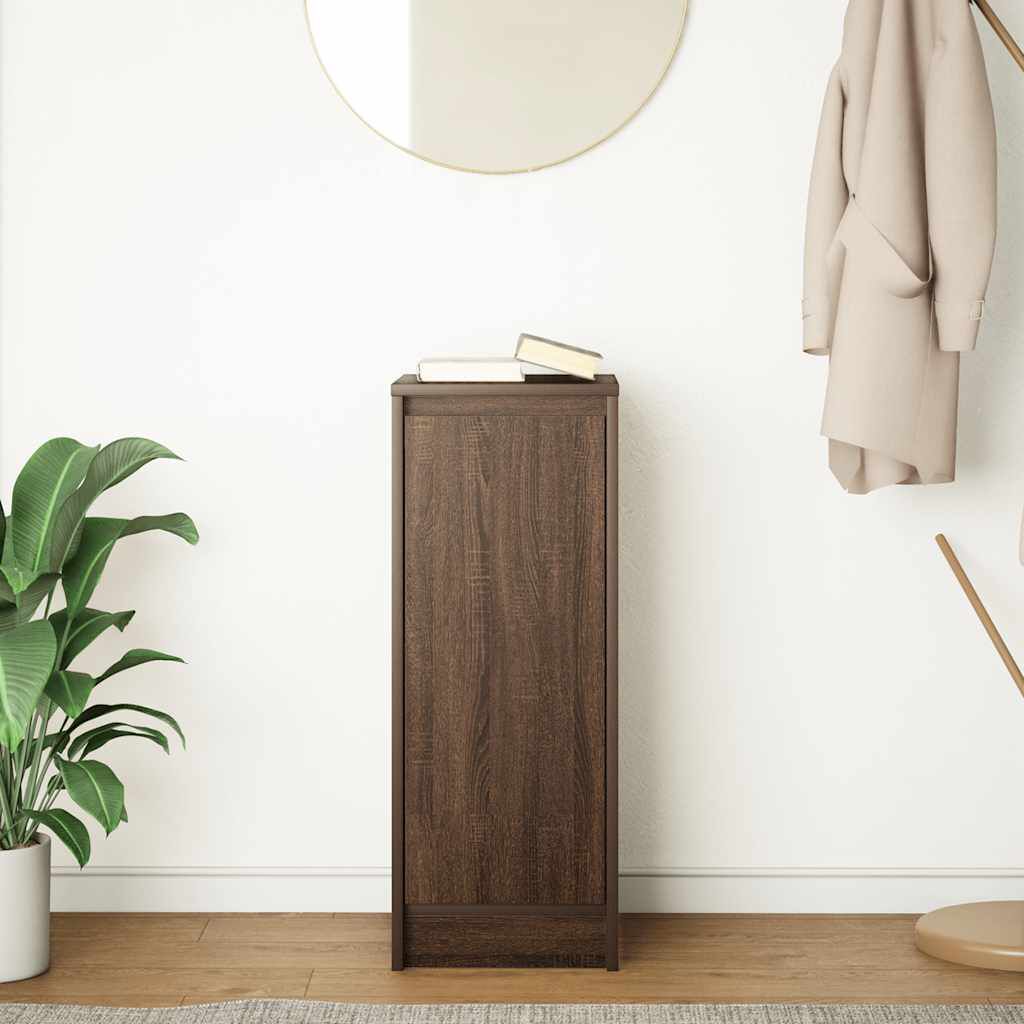 vidaXL Ντουλάπι Καφέ Δρυς 29,5x34x76 εκ. Επεξεργασμένο Ξύλο