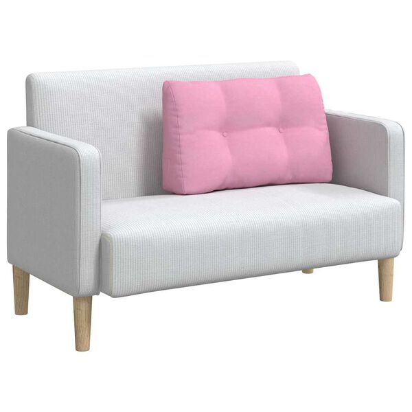 vidaXL Μαξιλάρι Πλάτης Ροζ 80 x 24 x 50 εκ ύφασμα