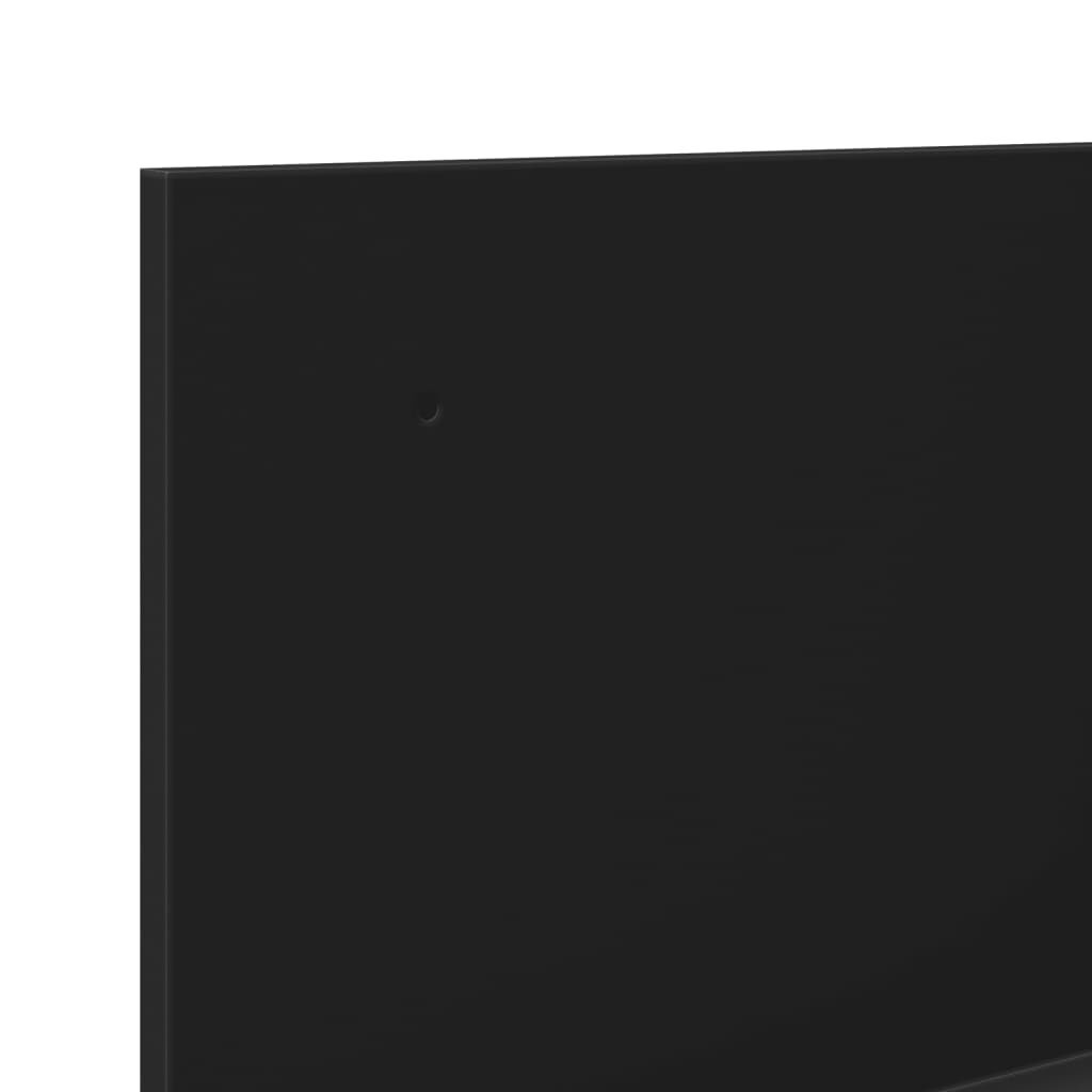 vidaXL Ντουλάπι Τοίχου Μαύρο 70x16,5x30 εκ. από Επεξεργασμένο Ξύλο