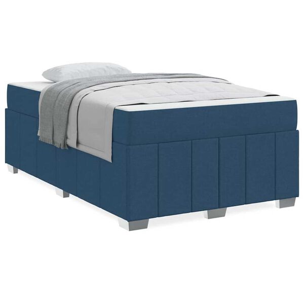 vidaXL Σκελετός Κρεβατιού Μπλε 120 x 200 cm ύφασμα