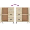 vidaXL Ντουλάπι Sonoma Δρυς 69,5 x 34 x 90 εκ. από Επεξεργασμένο Ξύλο