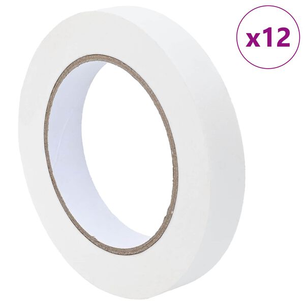 vidaXL &Tau;&alpha;&iota;&nu;ί&epsilon;&sigmaf; &Mu;ά&sigma;&kappa;&alpha;&sigmaf; &gamma;&iota;&alpha; &Zeta;&omega;&gamma;&rho;ά&phi;&omicron;&upsilon;&sigmaf; 12 pcs &Lambda;&epsilon;&upsilon;&kappa;ό 19mm x 50m &Chi;&alpha;&rho;&tau;ί