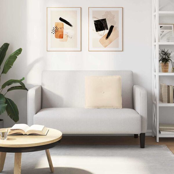 vidaXL Μαξιλάρι Πλάτης Μπεζ 50 x 45 εκ. Ύφασμα Μικροΐνας