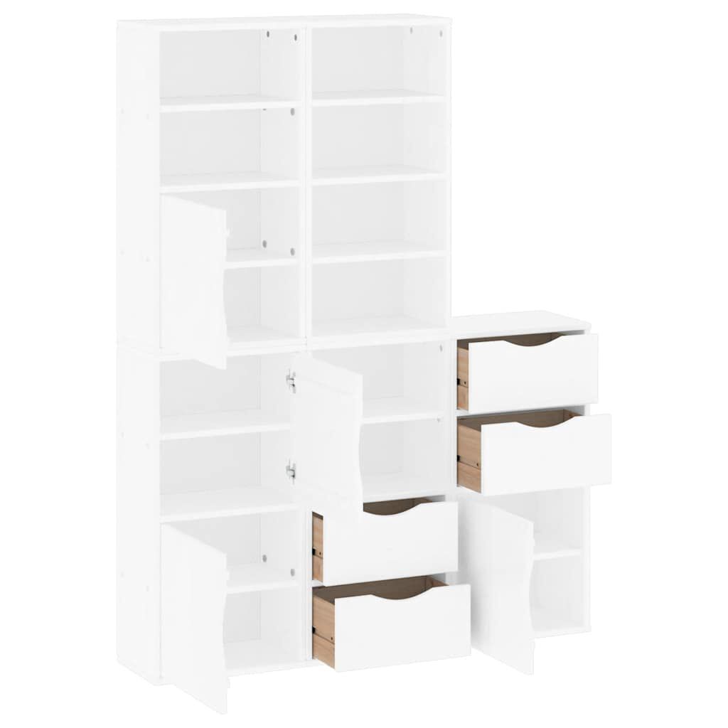 vidaXL Πλαϊνά ντουλάπια 5 τεμ. ODDA 40x24x79 εκ. από Μασίφ Ξύλο Πεύκου