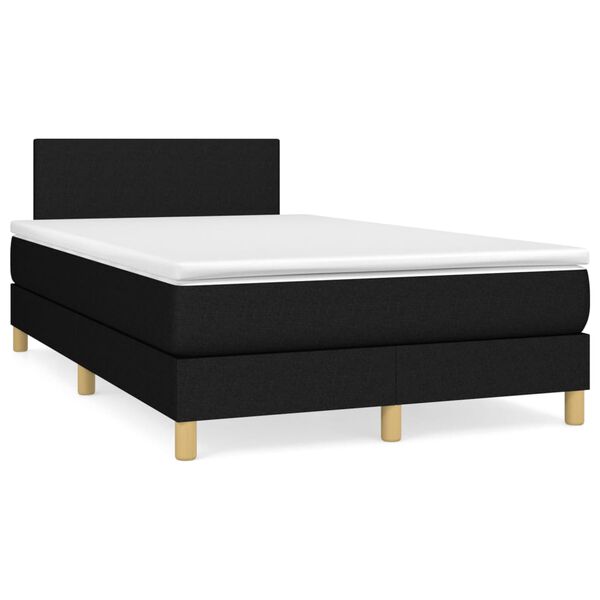 vidaXL &Kappa;&rho;&epsilon;&beta;ά&tau;&iota; Boxspring &mu;&epsilon; &Sigma;&tau;&rho;ώ&mu;&alpha; &Mu;&alpha;ύ&rho;&omicron; 120x190 &epsilon;&kappa;. &Upsilon;&phi;&alpha;&sigma;&mu;ά&tau;&iota;&nu;&omicron;