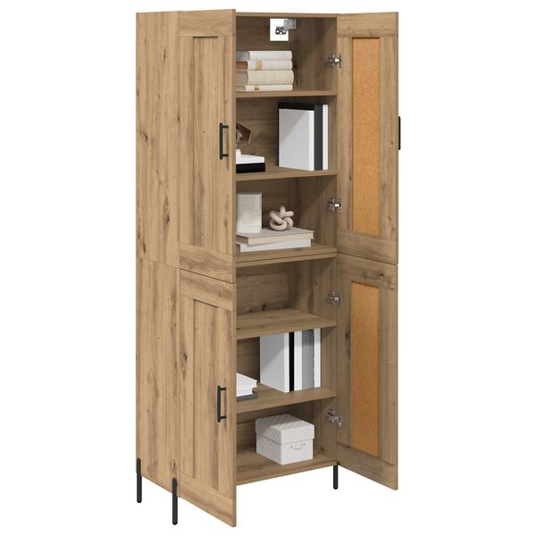 vidaXL Highboard 2 pcs Artisan Oak &Epsilon;&pi;&epsilon;&xi;&epsilon;&rho;&gamma;&alpha;&sigma;&mu;έ&nu;&omicron; &xi;ύ&lambda;&omicron;