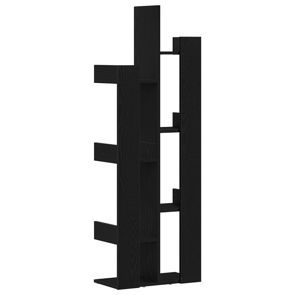 vidaXL Βιβλιοθήκη Μαύρη Δρυς 48x25,5x140 εκ. Φτιαγμένο από Ξύλο