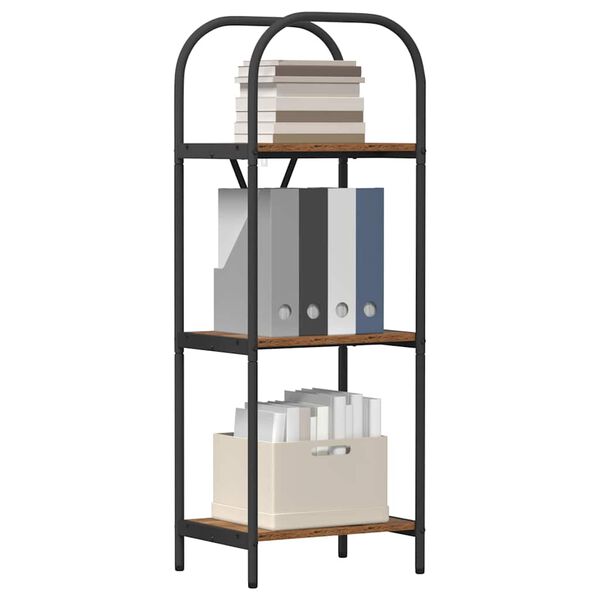 vidaXL Ράφι Βιβλίων Παλαιό ξύλο 40 x 30 x 109 εκ Επεξεργασμένο ξύλο