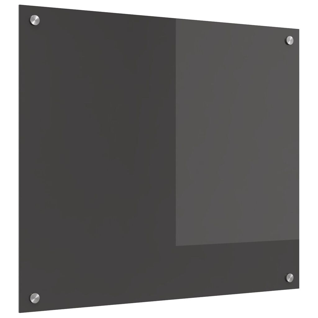 vidaXL Πίσω Τοίχος Κουζίνας Σκούρο Γκρι 70x60x0,6 εκ Σκληρυμένο Γυαλί