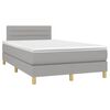 vidaXL &Kappa;&rho;&epsilon;&beta;ά&tau;&iota; Boxspring &mu;&epsilon; &Sigma;&tau;&rho;ώ&mu;&alpha; & LED &Alpha;&nu;.&Gamma;&kappa;&rho;&iota; 120x190&epsilon;&kappa;. &Upsilon;&phi;&alpha;&sigma;&mu;ά&tau;&iota;&nu;&omicron;