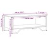 vidaXL Τραπεζάκι Σαλονιού Γκρι Sonoma 100x51x40 εκ. Επεξεργασμένο Ξύλο