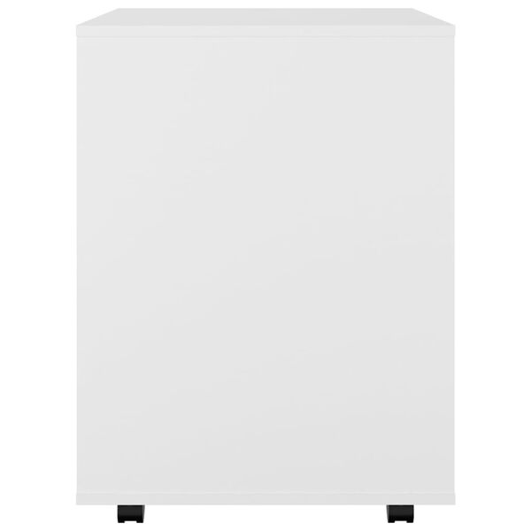 vidaXL Ντουλάπι Τροχήλατο Λευκό 60 x 53 x 72 εκ. από Επεξ. Ξύλο