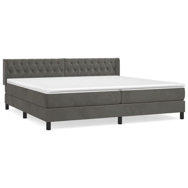 vidaXL &Kappa;&rho;&epsilon;&beta;ά&tau;&iota; Boxspring &mu;&epsilon; &Sigma;&tau;&rho;ώ&mu;&alpha; &Sigma;&kappa;&omicron;ύ&rho;&omicron; &Gamma;&kappa;&rho;&iota; 200x200 &epsilon;&kappa;. &Beta;&epsilon;&lambda;&omicron;ύ&delta;&iota;&nu;&omicron;