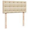 vidaXL Κρεβάτι Boxspring με Στρώμα Κρεμ 80 x 200 εκ. Υφασμάτινο