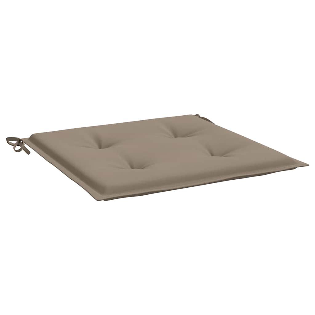 vidaXL Μαξιλάρια Καρέκλας Κήπου 2 τεμ. Taupe 40x40x4 εκ. Υφασμάτινα