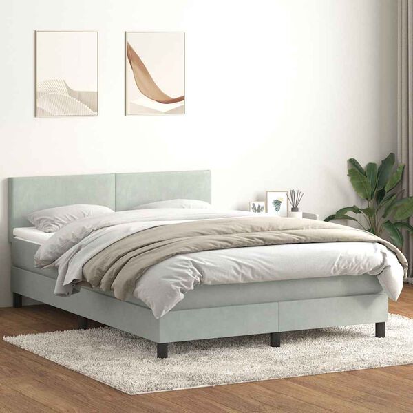 vidaXL &Kappa;&rho;&epsilon;&beta;ά&tau;&iota; Boxspring &mu;&epsilon; &Sigma;&tau;&rho;ώ&mu;&alpha; &Alpha;&nu;&omicron;&iota;&chi;&tau;ό &Gamma;&kappa;&rho;&iota; 160x220 &epsilon;&kappa;. &Beta;&epsilon;&lambda;&omicron;ύ&delta;&iota;&nu;&omicron;