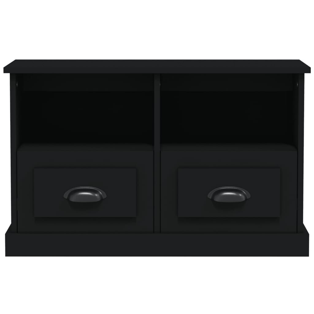 vidaXL Έπιπλο Τηλεόρασης Μαύρο 80x35x50 εκ. Επεξ. Επεξεργασμένο Ξύλο