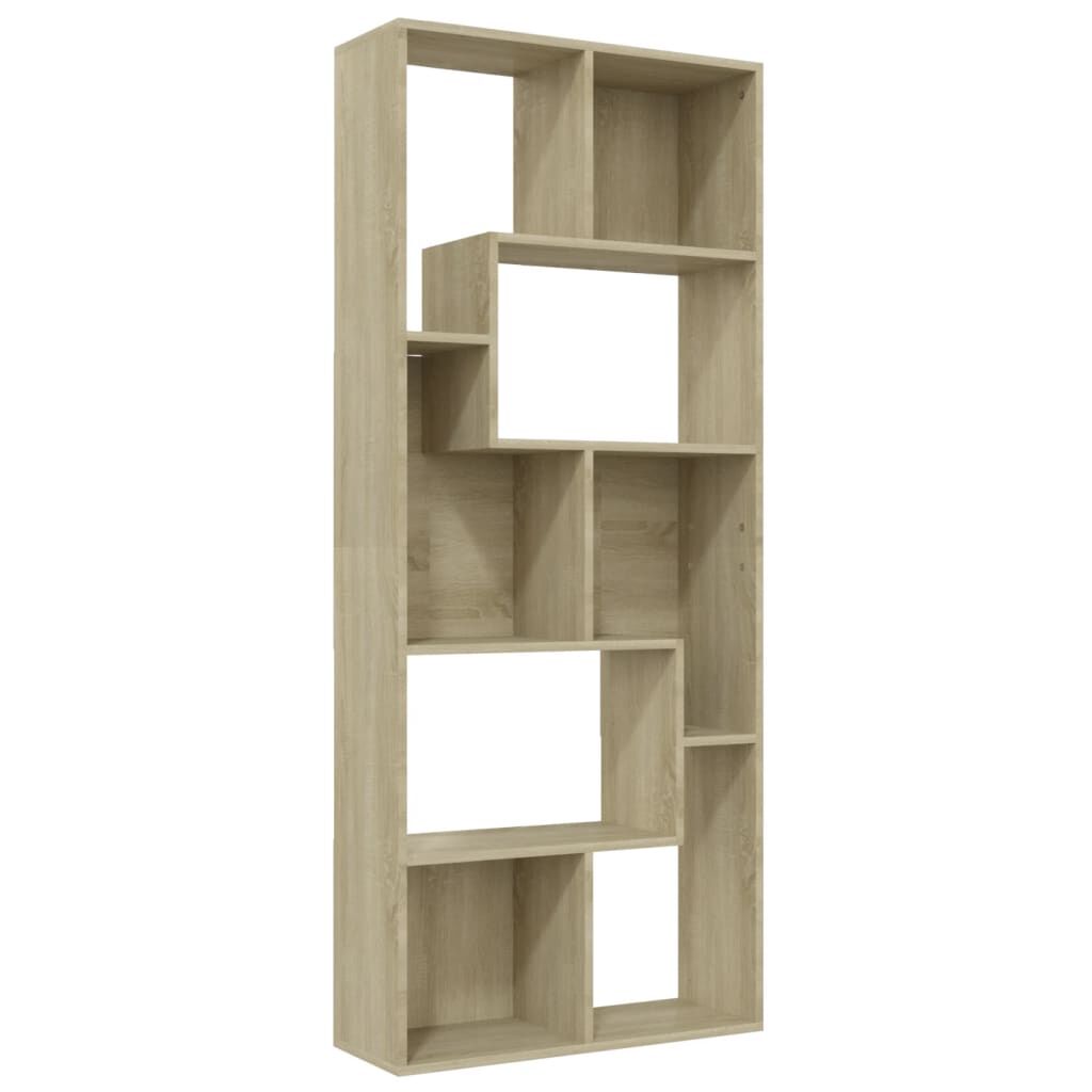 vidaXL Βιβλιοθήκη Χρώμα Sonoma Δρυς 67x24x161 εκ. από Επεξ. Ξύλο