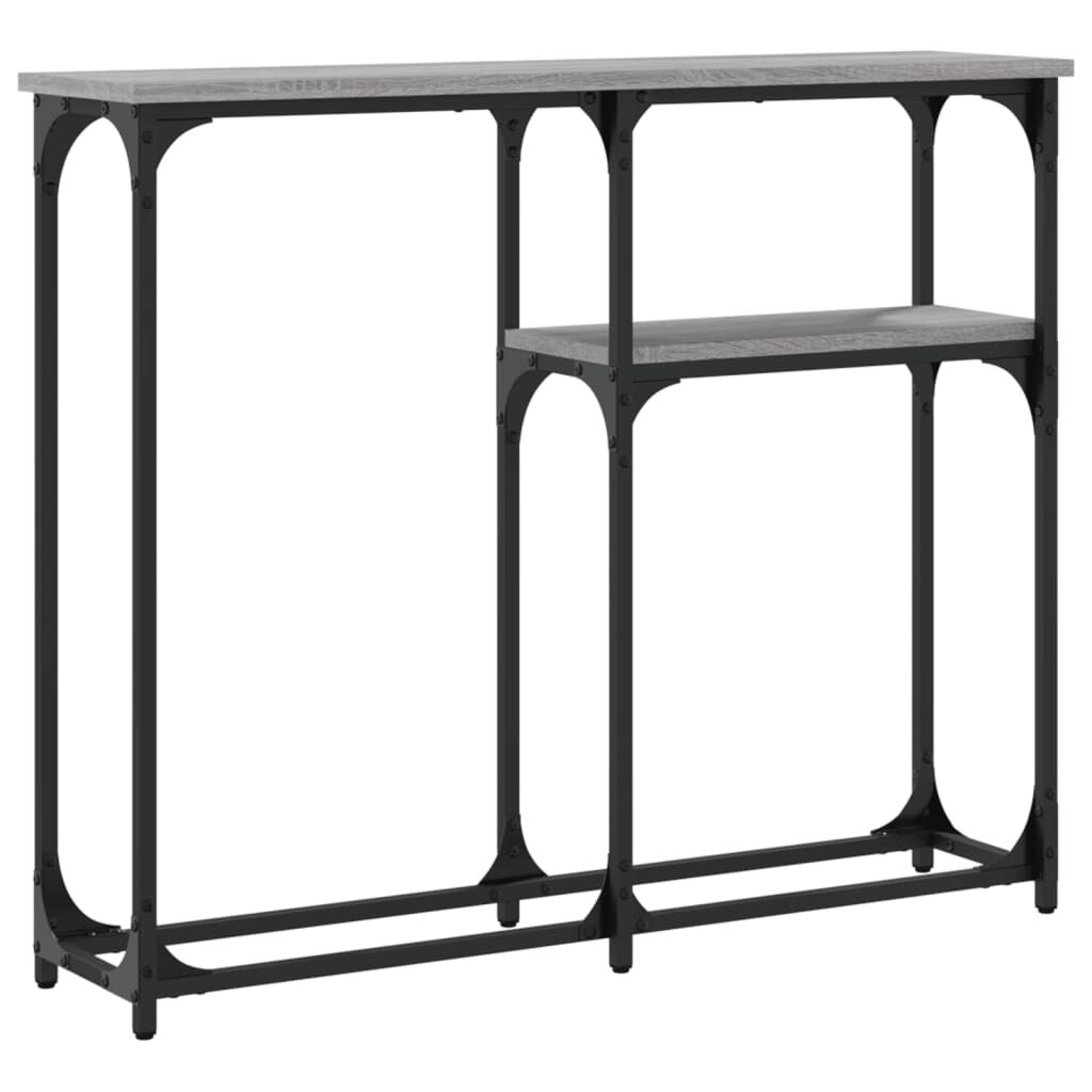 vidaXL Τραπέζι Κονσόλα Γκρι Sonoma 90x22,5x75 εκ. Επεξεργασμένο Ξύλο
