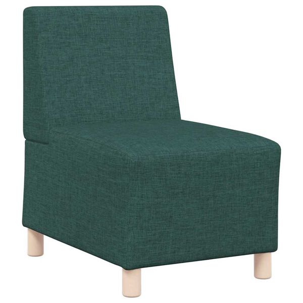 vidaXL Μοναδικός Καναπές χωρίς Χερούλια 3 pcs Σκούρο πράσινο