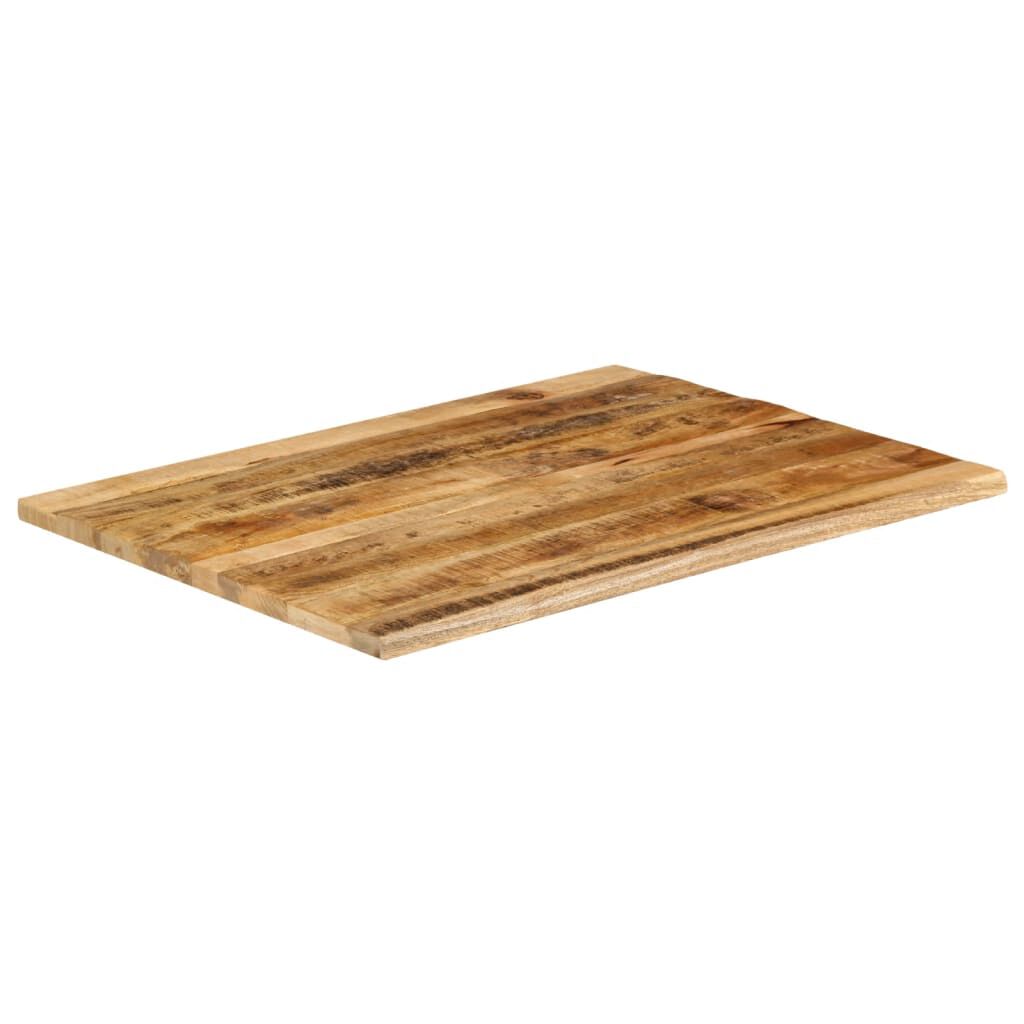 vidaXL Επιφάνεια Τραπεζιού 90x80x2,5 εκ. Live Edge Μασίφ Ξύλο Μάνγκο