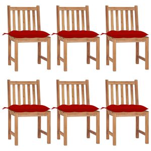 vidaXL &Kappa;&alpha;&rho;έ&kappa;&lambda;&epsilon;&sigmaf; &Kappa;ή&pi;&omicron;&upsilon; 6 &tau;&epsilon;&mu;. &alpha;&pi;ό &Mu;&alpha;&sigma;ί&phi; &Xi;ύ&lambda;&omicron; Teak &mu;&epsilon; &Mu;&alpha;&xi;&iota;&lambda;ά&rho;&iota;&alpha;